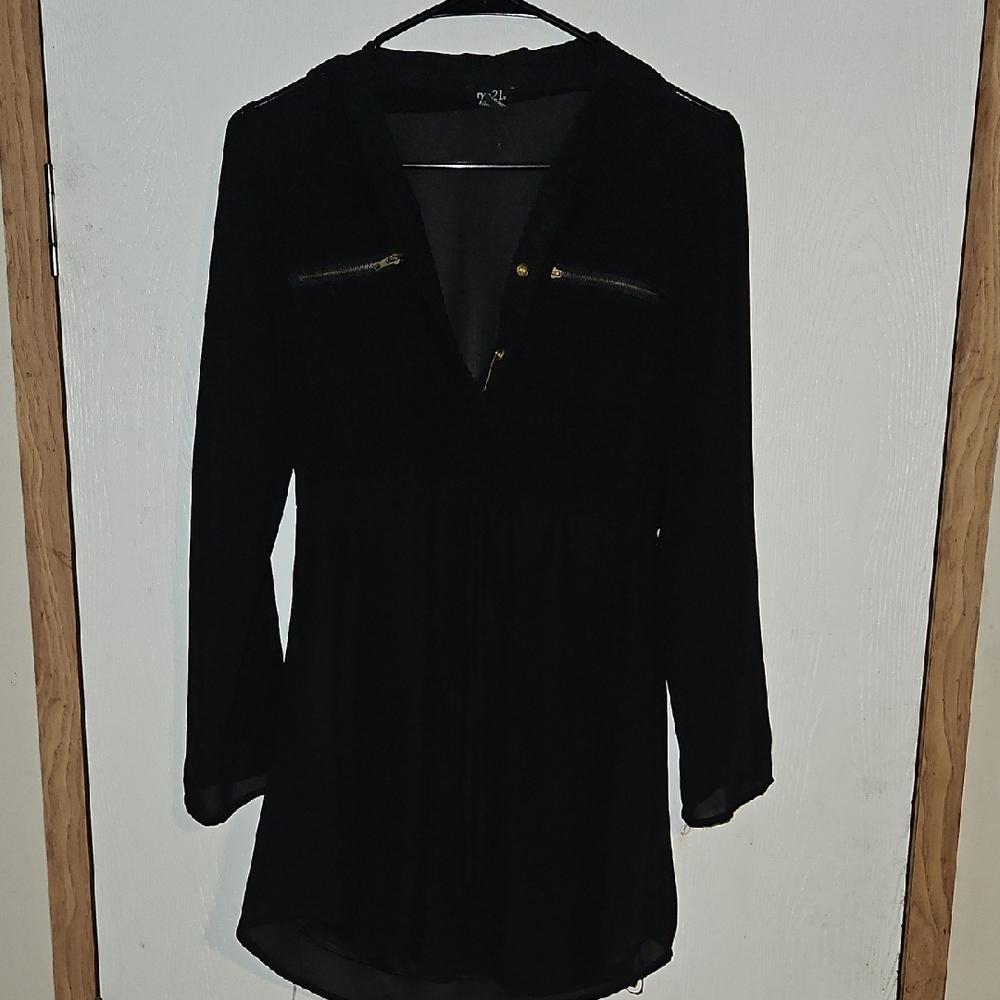 Rue21 Black Long Sleeve Dress